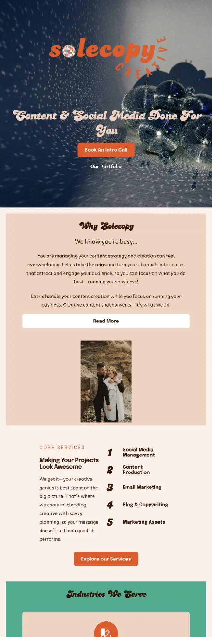 Solecopy Creative website